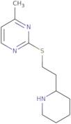 4-Methyl-2-{[2-(piperidin-2-yl)ethyl]sulfanyl}pyrimidine