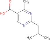 4-Methyl-2-(2-methylpropyl)pyrimidine-5-carboxylic acid