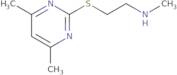 {2-[(4,6-Dimethylpyrimidin-2-yl)sulfanyl]ethyl}(methyl)amine