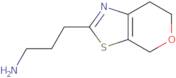 3-(6,7-Dihydro-4H-pyrano[4,3-d][1,3]thiazol-2-yl)propan-1-amine