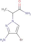 2-(3-Amino-4-bromopyrazol-1-yl)propanamide