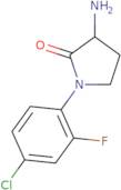 3-Amino-1-(4-chloro-2-fluorophenyl)pyrrolidin-2-one