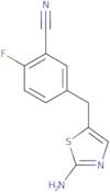 5-[(2-Amino-1,3-thiazol-5-yl)methyl]-2-fluorobenzonitrile