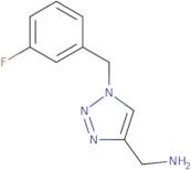 (1-(3-Fluorobenzyl)-1H-1,2,3-triazol-4-yl)methanamine