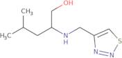 4-Methyl-2-[(1,2,3-thiadiazol-4-ylmethyl)amino]pentan-1-ol