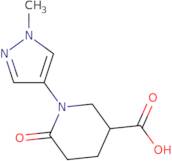 1-(1-Methyl-1H-pyrazol-4-yl)-6-oxopiperidine-3-carboxylic acid