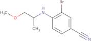 3-Bromo-4-(1-methoxypropan-2-ylamino)benzonitrile