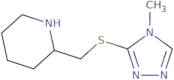 2-[(4-Methyl-1,2,4-triazol-3-yl)sulfanylmethyl]piperidine