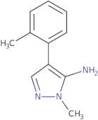 2-Methyl-4-(2-methylphenyl)pyrazol-3-amine