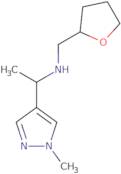 1-(1-Methylpyrazol-4-yl)-N-(oxolan-2-ylmethyl)ethanamine