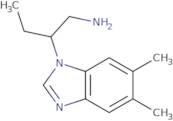2-(5,6-Dimethyl-1H-1,3-benzodiazol-1-yl)butan-1-amine