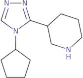 3-(4-Cyclopentyl-4H-1,2,4-triazol-3-yl)piperidine