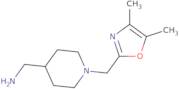 {1-[(Dimethyl-1,3-oxazol-2-yl)methyl]piperidin-4-yl}methanamine