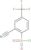 2-Cyano-4-(trifluoromethyl)benzene-1-sulfonyl chloride