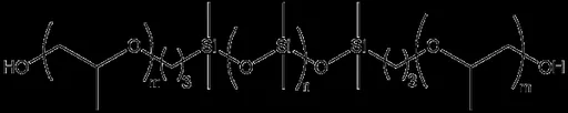 HYDROXYALKYL TERMINATED POLY(PROPYLENEOXY)-POLYDIMETHYLSILOXANE BLOCK COPOLYMER, 200-300 cSt