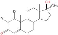 4-Androsten-17α-methyl-17β-ol-3-one-1,2-d2.