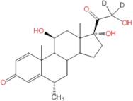 1,4-Pregnadien-6α-methyl-11β,17α,21-triol-3,20-dione-21,21-d2