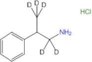 (±)-1-Amino-2-phenylpropane-1,1,3,3,3-d5 HCl