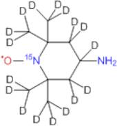 4-Amino-2,2,6,6-tetramethyl-piperidine-d17; 1-15N-1-oxyl"Carboglace"