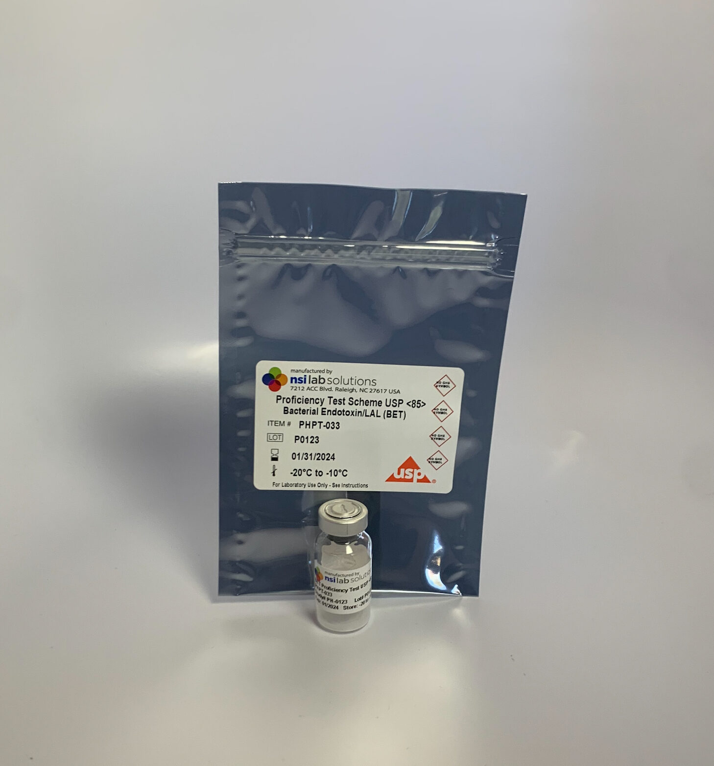 USP PT Express Proficiency Test for Bacterial Endotoxin BET 40PHPT033B