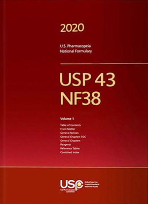 Usp43-nf38 5-volume Print Book Set (main Edition Only, Supplements Not 