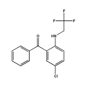 2-[N-(2,2,2-Trifluoroethyl)amino-5]-chlorobenzophenone