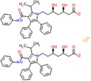 Atorvastatin Related Compound A (Desfluoro impurity, or (3R,5R)-7-[3-(phenylcarbamoyl)-2-isopropyl-4,5-diphenyl-1H-pyrrol-1-yl]-3,5-dihydroxyheptanoic acid calcium salt)