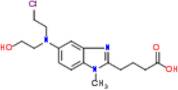 Bendamustine Related Compound E (4-{5-[(2-Chloroethyl)(2-hydroxyethyl)amino]-1-methyl-1H-benzimidazol-2-yl}butanoic acid)