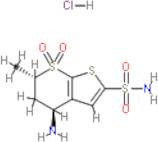 Dorzolamide Related Compound D ((4S,6S)-4-Amino-6-methyl-5,6-dihydro-4H-thieno[2,3-b]thiopyran-2-sulfonamide 7,7-dioxide hydrochloride)
