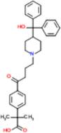 Fexofenadine Related Compound A (2-(4-{4-[4-(Hydroxydiphenylmethyl)piperidin-1-yl]butanoyl}phenyl)-2-methylpropanoic acid)