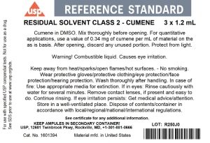 Residual Solvent Class 2 - Cumene