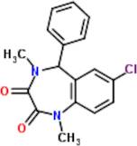 Temazepam Related Compound G (7-Chloro-1,4-dimethyl-5-phenyl-4,5-dihydro-1H-1,4-benzodiazepine-2,3-dione)