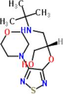 Timolol Related Compound B (3-(tert-Butylamino)-2-(4-morpholino-1,2,5-thiadiazol-3-yloxy)propan-1-ol)