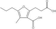 3-carboxy-4-methyl-5-propyl-2-furanpropanoic acid