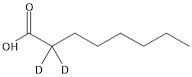 Octanoic -2,2-D2 acid