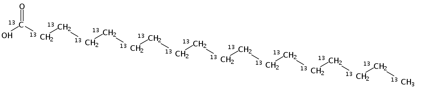 Octadecanoic acid-UL-13C18 (13C 98%, CP 95%)