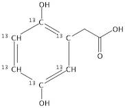 Homogentisic acid (ring 13C6)