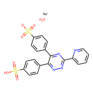 Sodium 4-[3-(pyridin-2-yl)-6-(4-sulphophenyl)-1,2,4-triazin-5-yl]benzenesulphonate hydrate