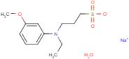 N-Ethyl-N-(3-sulphopropyl)-3-methoxyaniline, sodium salt monohydrate