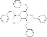 Benzyl 2,3-di-O-benzyl-4-O-methyl-?-D-glucopyranosiduronic acid benzyl ester