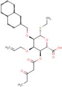 Ethyl 3-O-allyl-4-O-levulinoyl-2-O-naphthylmethyl-1-thio-?-D-glucopyranosiduronic acid benzyl ester