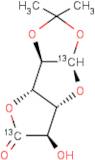 1,2-O-Isopropylidene-?-L-idofuranuronic-1,6-13C2 acid ?-lactone
