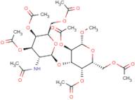 Methyl 3-O-(2-acetamido-3,4,6-tri-O-acetyl-2-deoxy-?-D-glucopyranosyl)-2,4,6-tri-O-acetyl-?-D-gala…