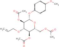 4-Methoxyphenyl 2,4,6-tri-O-acetyl-3-O-allyl-?-D-galactopyranoside