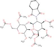 Methyl 3-O-(3,4,6-tri-O-acetyl-2-deoxy-2-phthalimido-?-D-glucopyranosyl)-2,4,6-tri-O-acetyl-?-D-ga…