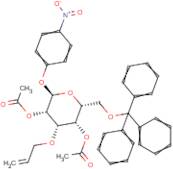 4-Nitrophenyl 2,4-di-O-acetyl-3-O-allyl-6-O-trityl-?-D-mannopyranoside