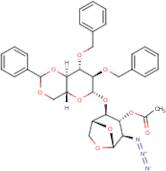 3-O-Acetyl-1,6-anhydro-2-azido-2',3'-di-O-benzyl-4',6'-O-benzylidene-2-deoxy-beta-D-cellobiose