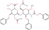 Methyl 6-O-acetyl-3-O-benzyl-2-benzyloxycarbonylamino-2-deoxy-4-O-(methyl 2-O-acetyl-3-O-benzyl-alpha-L-idopyranosyluronate)-alpha-D-glucopyranoside