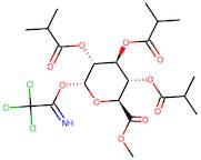 2,3,4-Tri-O-isobutyryl-1-O-trichloroacetimidoyl-α-D-glucopyranuronic acid methyl ester