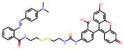 Fluoresceine-cystamine-methyl red